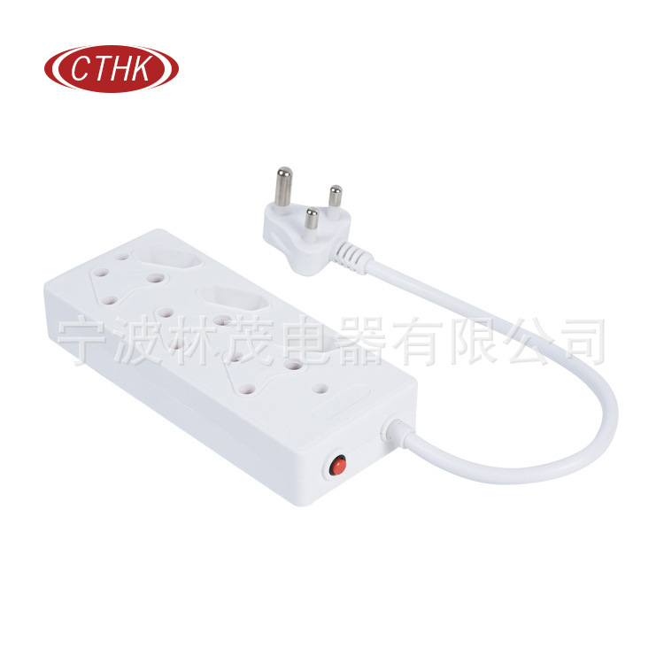 工厂直销 新款大南非3孔拖线板带欧式排插 插座