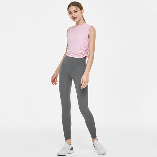  Summer Loose Brand Women's Yoga Top Ins Professional Leica Elastic Fitness Top Quick-Drying Sports Shirt