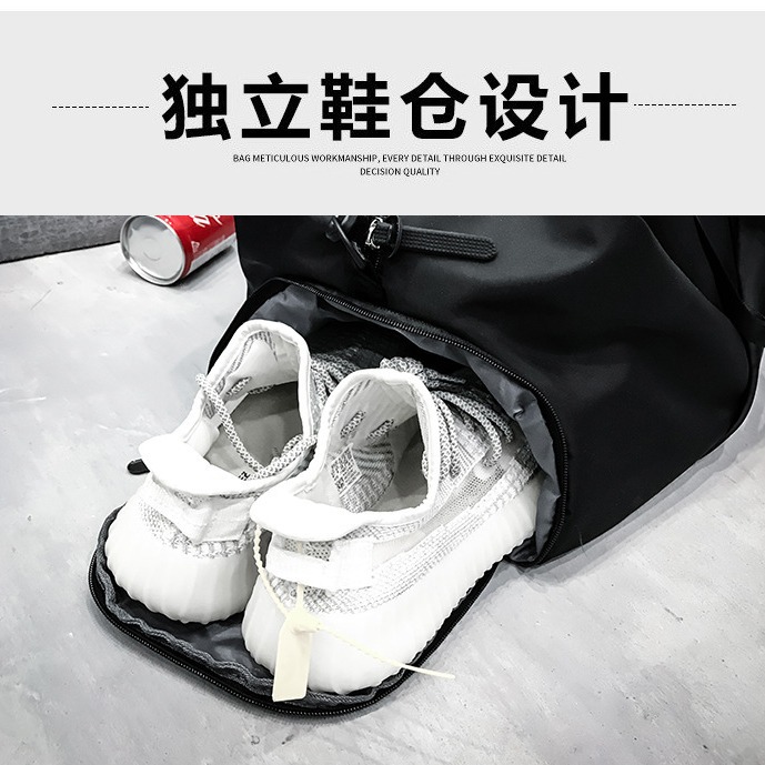 여행 가방 년 새로운 짧은 거리 대용량 여성 건조하고 젖은 별도의 체육관 가방 남성 휴대용 크로스 바디 수하물 가방