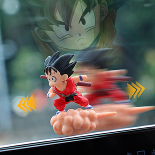 Car Creative Sliding Skateboard Dragon Ball Flying Wukong Ornament Car Center Console Screen Interior Decoration