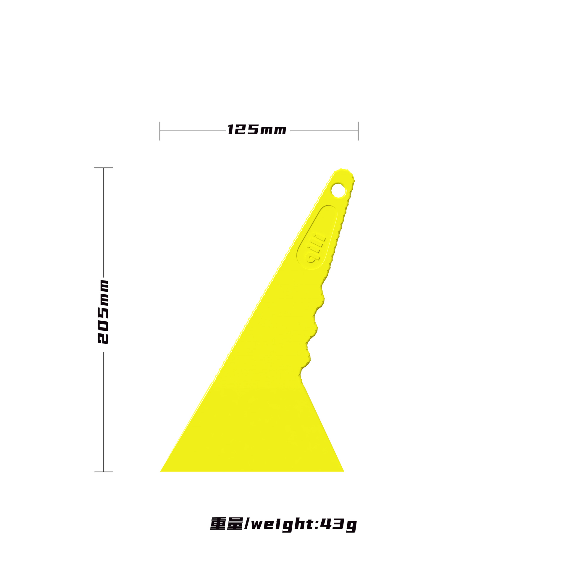 Herramienta de película de automóvil de su fuerza en stock, raspador triangular duro, raspador de película ultrafina, raspador duro de película solar resistente a altas temperaturas