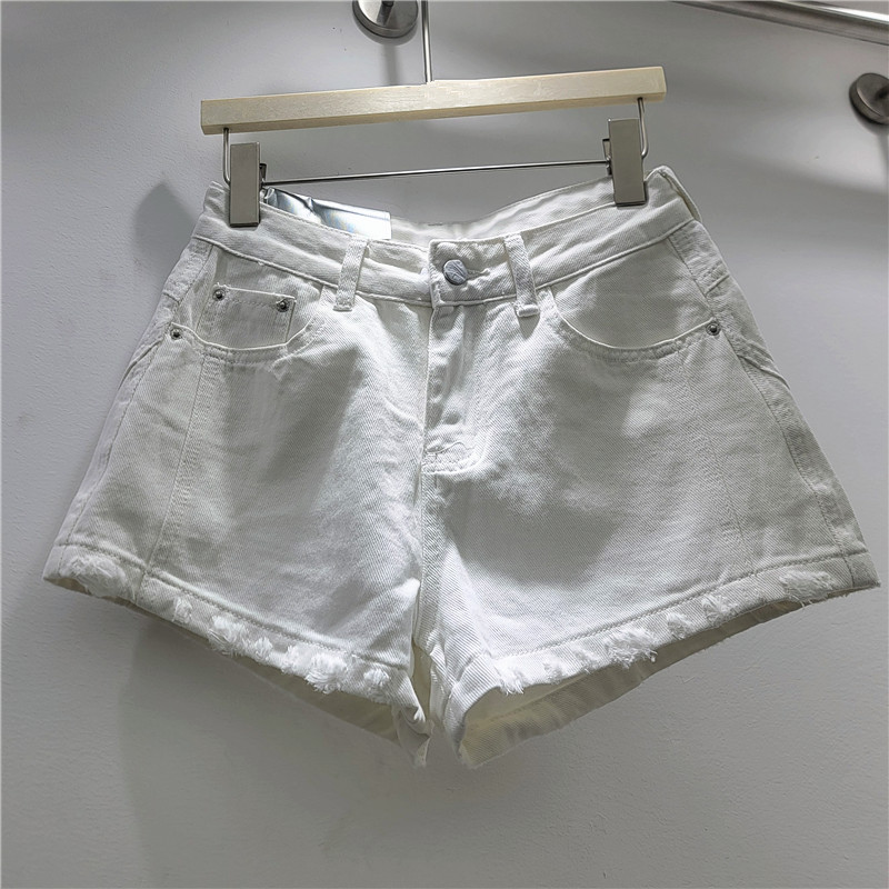 Pantalones Cortos Extra Cortos de Mezclilla para Mujer de Cintura Baja image 4