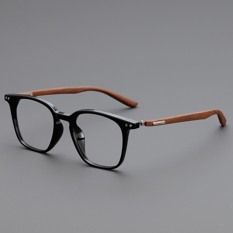 Japanese and Korean Retro Square Personalized Tr90 Prescription Eyeglass Frames for Men and Women, Anti-Blue Light, Can Be Customized with Prescription Lenses 0365 Japanese and Korean Retro Square Personalized Tr90 Prescription Eyeglass Frames for Men and Women, Anti-Blue Light, Can Be Customized with Prescription Lenses 0365