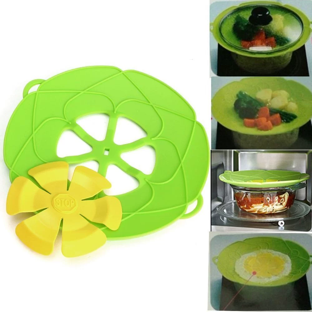 Силиконовые Анти-Разлив Всплеск Горшок Крышка Разлив Пробка Крышка Пищевой Силикон Анти-Разлив Крышка Всплеск-доказательство Горшок Крышка