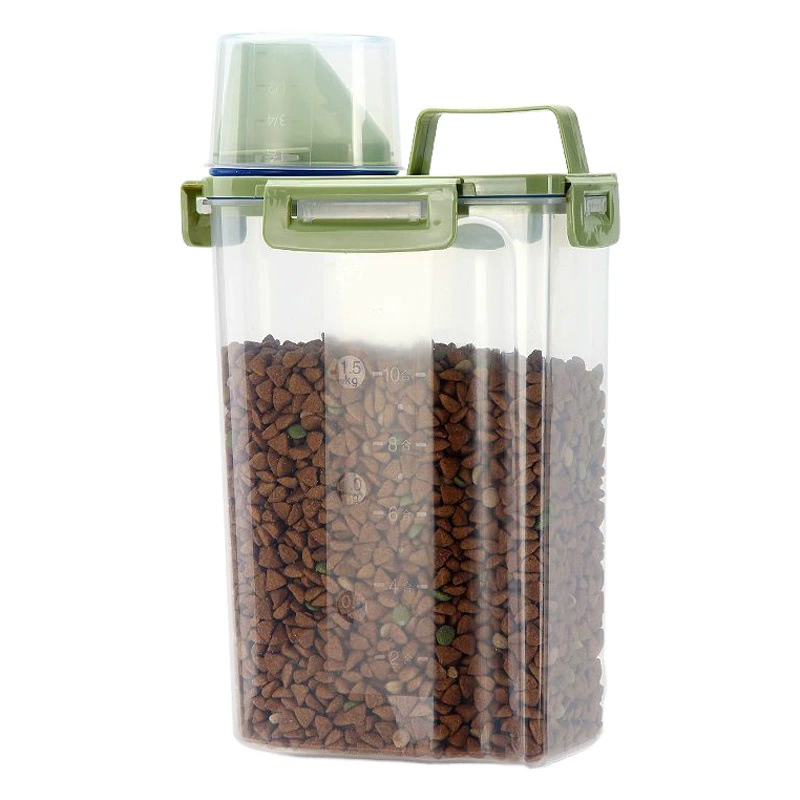 2,3 л ведро для хранения зерна маленькое ведро для риса корм для собак ящик для хранения корма для кошек герметичный влагостойкий резервуар для хранения корма для собак
