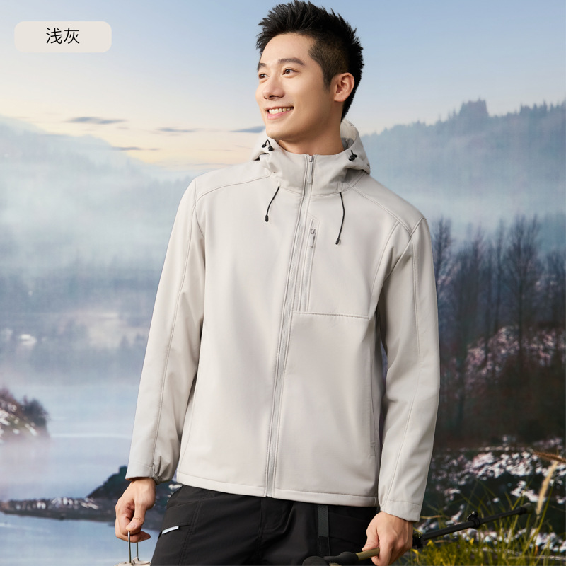 Dijia con abrigo de vestir de asalto de cáscara blanda, chaqueta compuesta de waffle para hombres y mujeres, chaqueta de montaña al aire libre a prueba de viento e impermeable