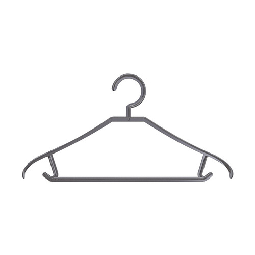 Plastic household invisible transparent hanger for clothes and pants, thickened dorm adult clothes hanger anti-slip wholesale