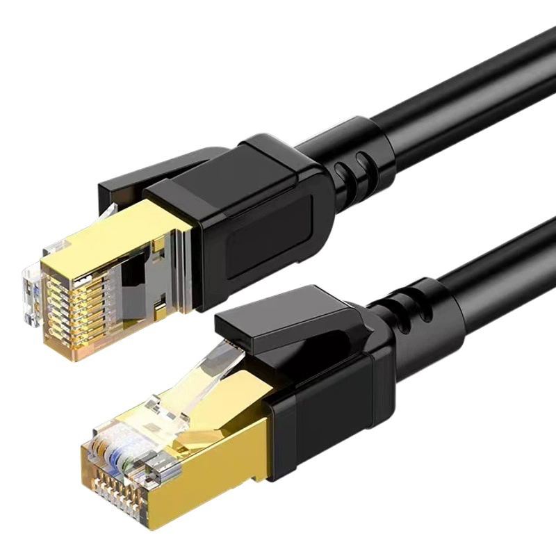 Класс 7 10-гигабитный сетевой кабель cat7 Двойной экранированный бескислородный медный проект компьютерной комнаты Специальная Перемычка сетевого кабеля для испытаний