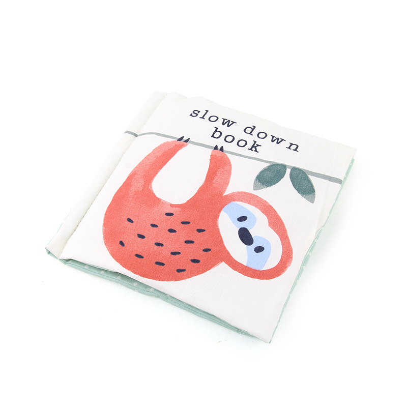 Libro de tela para niños con sonido no puede rasgar animal Palma bebé inglés libro de tela educación temprana juguetes educativos exportación transfronteriza