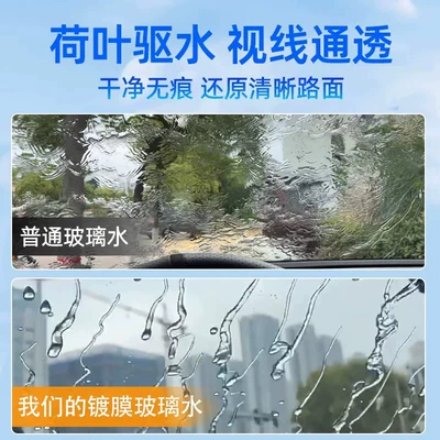 Glass agent — windshield washer fluid, powerful stain
