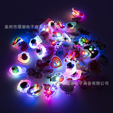 跨境新品高亮LED独角兽鞋扣配饰 现货批发卡通DIY鞋装饰可爱配件