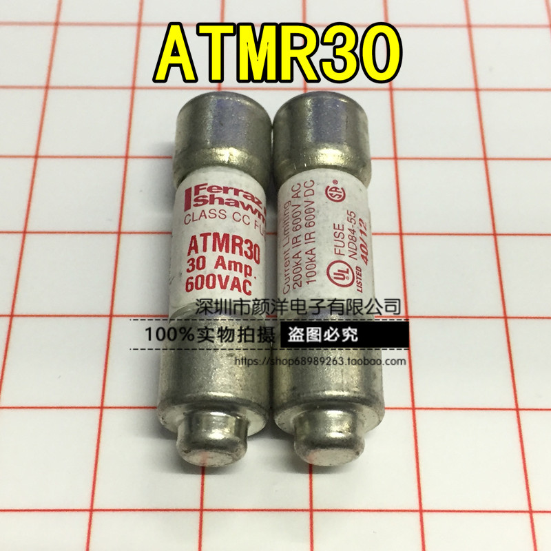 ATMR30 Ferraz法国罗兰10X38陶瓷熔断器/保险丝30A 600V 全新正品