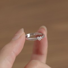 女性用ラブリング、ニッチなデザイン、ファッショナブルでパーソナライズされた、甘くて多用途なリング、開口部調整可能な人差し指リング 2005