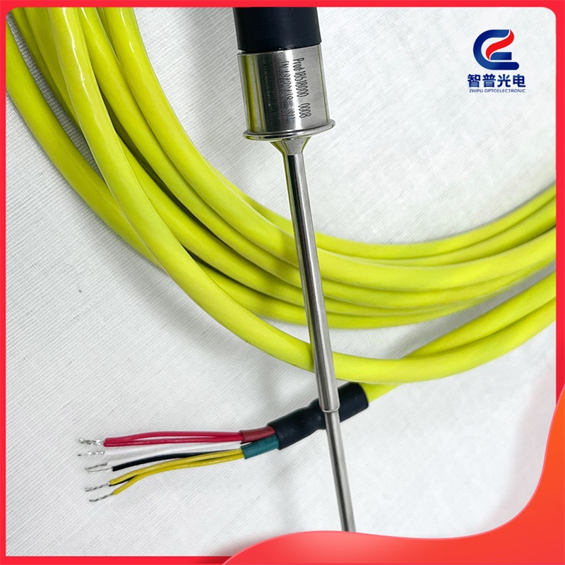 JUMO久茂PT100铂热电阻  双芯温度探头黄色直XH-PT1-212110-150