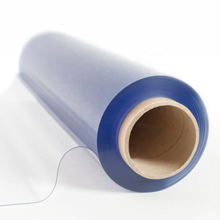 Transparent PVC soft glass tablecloth packaging film high temperature resistant plastic high density polyvinyl chloride food grade plastic