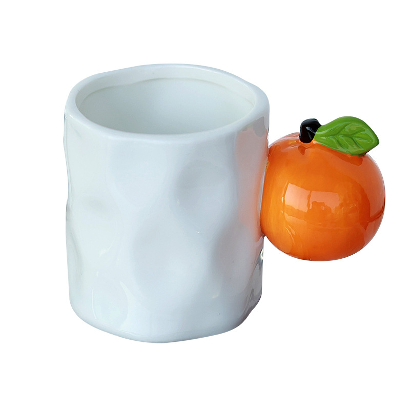 Taza de frutas Taza creativa Taza de agua de cerámica Couple Oficina casa Taza par Regalo de cumpleaños de nicho original