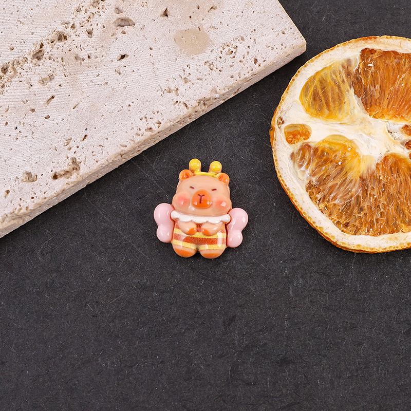 漫画立体アクセサリーカピバラカピバラ diy 水カップ漫画ステッカー靴花アクセサリー冷蔵庫マグネットヘアピンアクセサリー|undefined