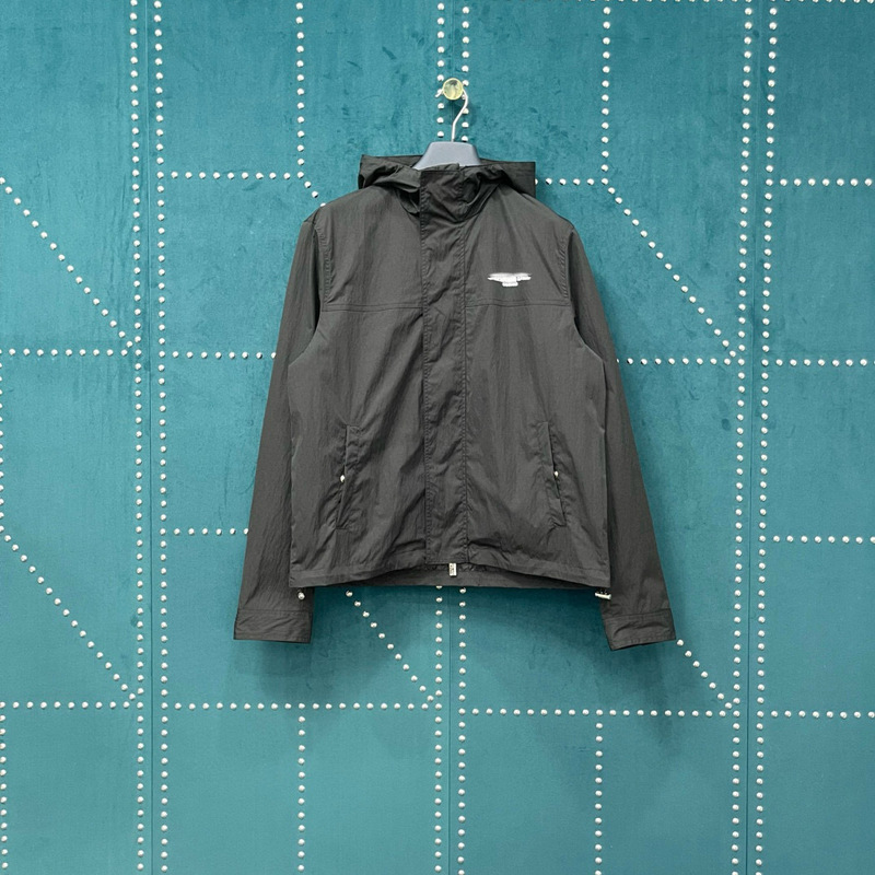 High-End Independent Men's and Women's Cd Same Style Fuzzy Letter Print Jacket Hooded Jacket Loose Daily