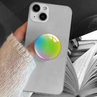 Cross-Border Gradient Macaron Color Series Solid Color Three-Dimensional Crystal Stand Lazy Retractable Desktop Creative Mobile Phone Stand
