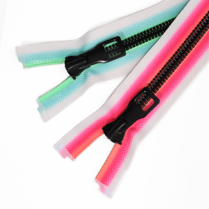 8号彩色树脂拉链玉米牙开尾80cm拉锁箱包服装拉链条批发zipper