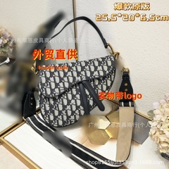 直接供給クロスボーダークラシック老眼刺繍サドル生地サドルバッグ牛革ショルダーハンドバッグクロスボディバッグ