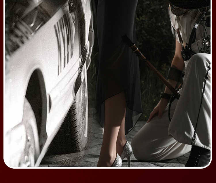 Jiuai Car Binding Restraint Strap for Couples, Black Metal and Webbing — detail image 12