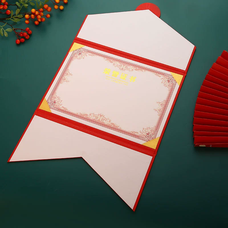 30% скидка на Certificate of Honor, Назначение письма, Перламутровый кейс Certificate of Completion Production, Certificate of Merit, Red Blue A4 Внутренняя страница
