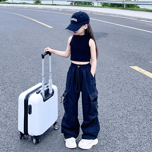 Men and Women's  New Workwear Pants High-Grade Straight Leg Casual Street Dance Sport Versatile Loose Tight Waist Long Pants