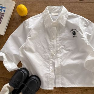 Children's Shirts 2025 Autum New Products for Boys and Girls Long-Sleeved Boys' Shirts Korean Style Kidsren's Clothing Boys' Shirts