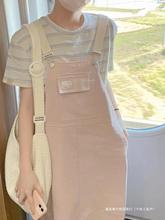 日系女装森系大码牛仔背带裙女2024新款胖妹妹宽松显瘦连衣裙春夏