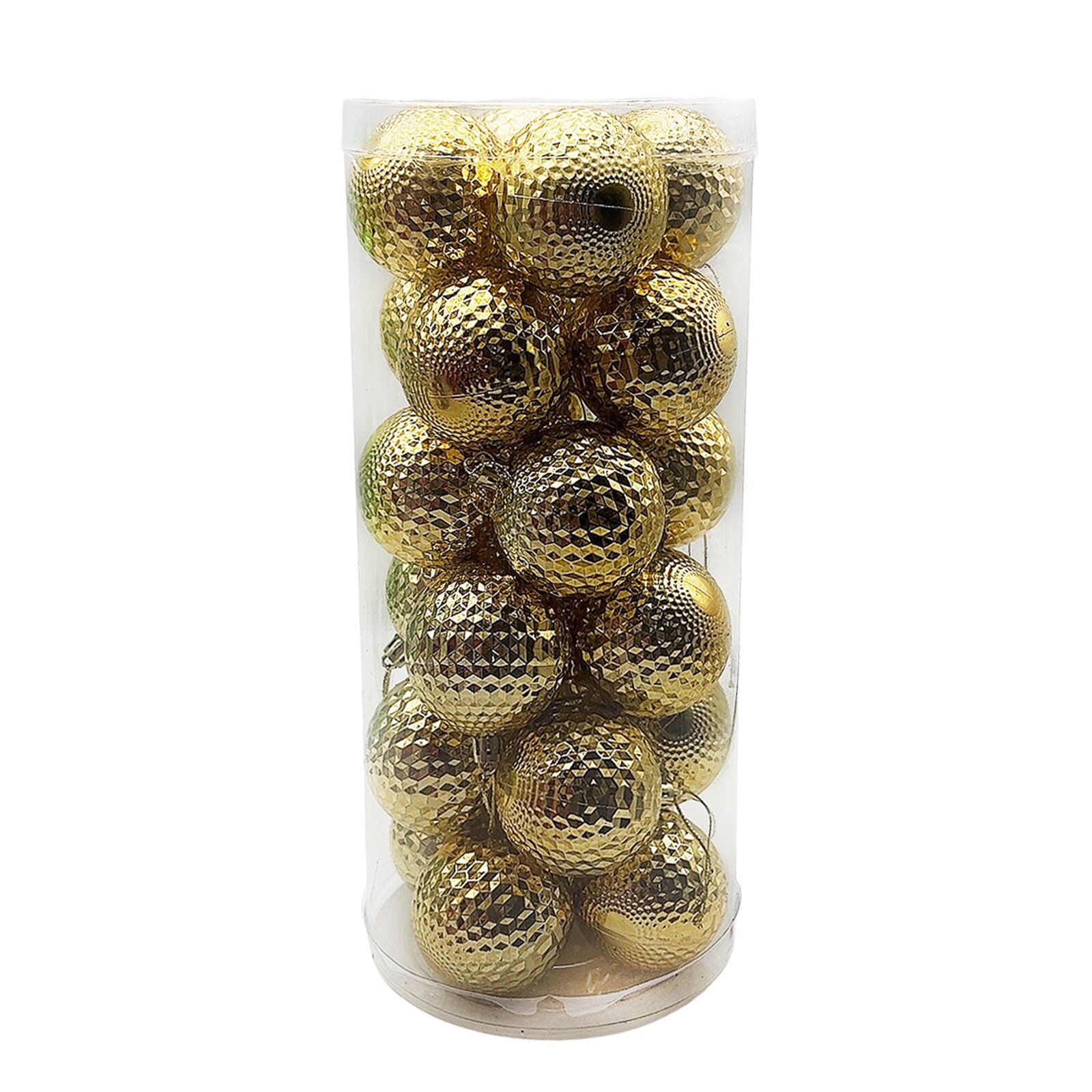 6CM24 barril de bola de Navidad de plástico decoración de atmósfera de Navidad