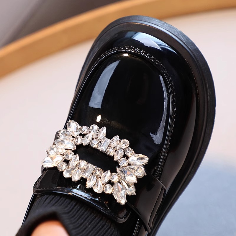 Kids' Shoes Spring And Autumn New Style Princess Martin Boots Children's Leather Shoes Girls Soft Sole Plus Velvet Short Boots Black_voghion.com