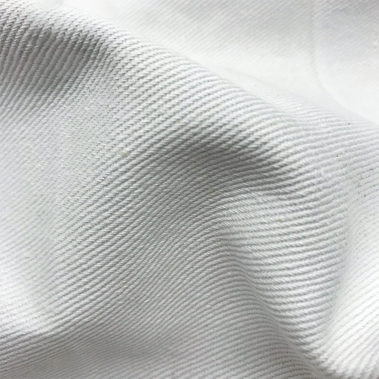 Textiles al por mayor 390gsm sin costura blanco grueso 100% algodón chaqueta de tela blanca