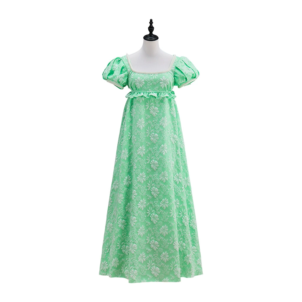 Платье Bridggton cos платье ретро регентское платье танцевальное платье с высокой талией викторианское чайное платье