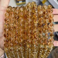Mu Kui 天然イエロータワークリスタルビーズルースビーズ DIY ジュエリーアクセサリーブレスレットネックレス半完成品在庫卸売