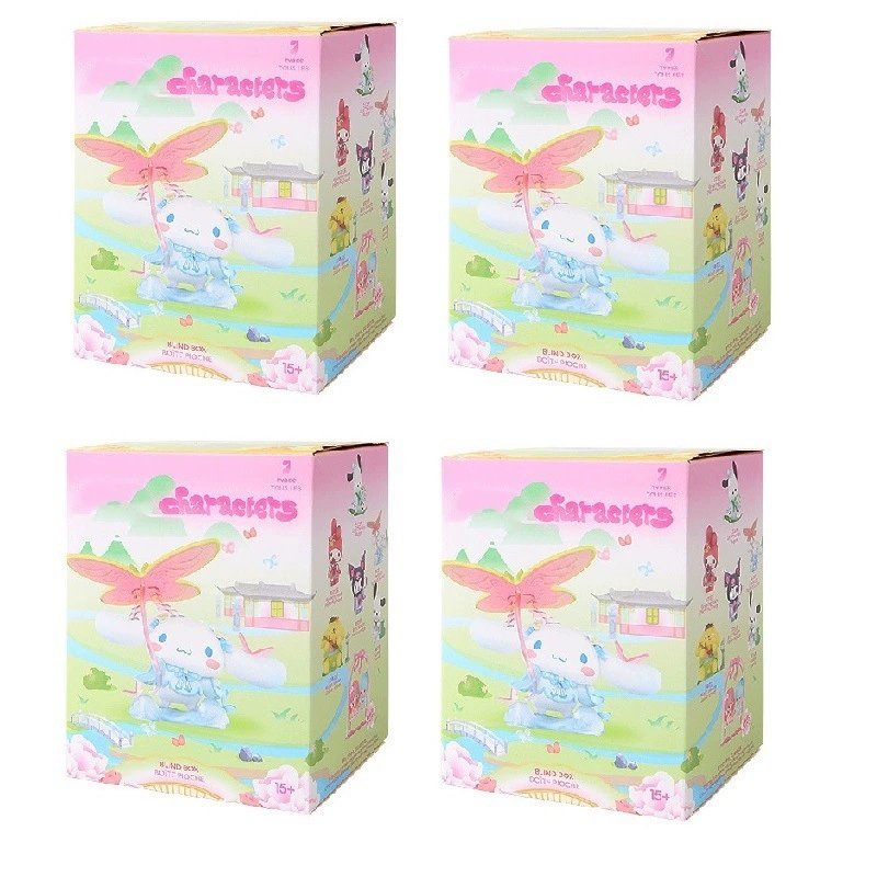 Десктопные слепые фигурки Sanrio New Rhyme Flower Appreciation Series, коллекция 2–6 шт.