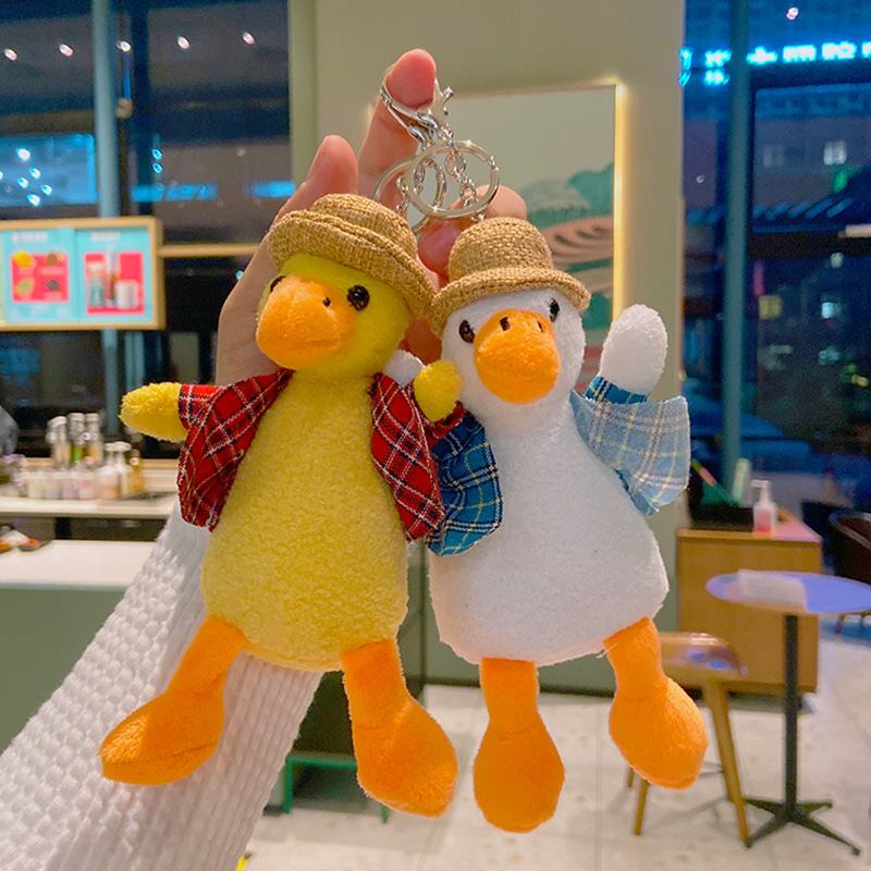 Couple duck cute plush toy Wedding Doll Gift cartoon jewelry keychain Doll Doll wholesale