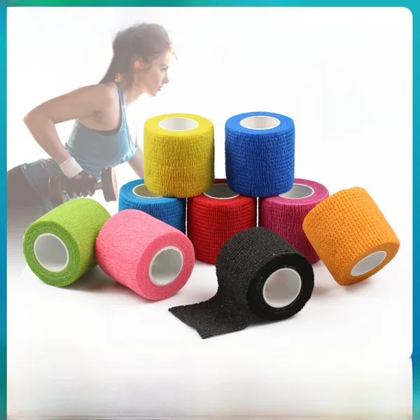 Finger and Ankle Fitness Protective Bandage, Non-Woven Elastic Bandage for Outdoor Sports, Self-Adhesive Ankle Support, Elastic Self-Adhesive