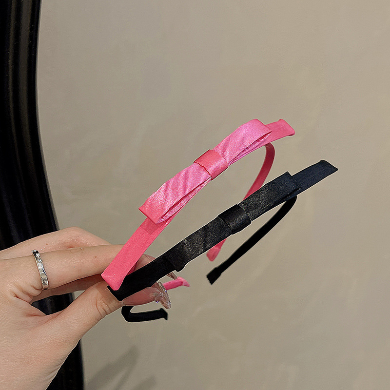 40g Weight Hair Band Hair Accessories Type 1 Piece Quantity Holiday, Daily Occasion Bow Knot Pattern Women's Gender Simple Style Style Women's Simple Style Bow Knot Cloth Hair Band 2