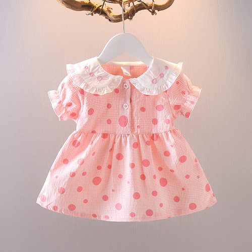 Children's Fashionable Korean Version Summer Outfit  Girls' Dress Summer Infants and Toddlers Cute Baby Girls Princess Dress
