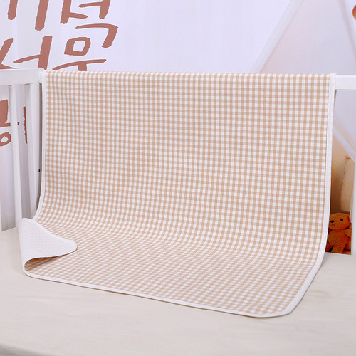 Ramie diaper pad, washable, breathable, moisture-absorbent, extra large baby waterproof sheet, kindergarten summer mat