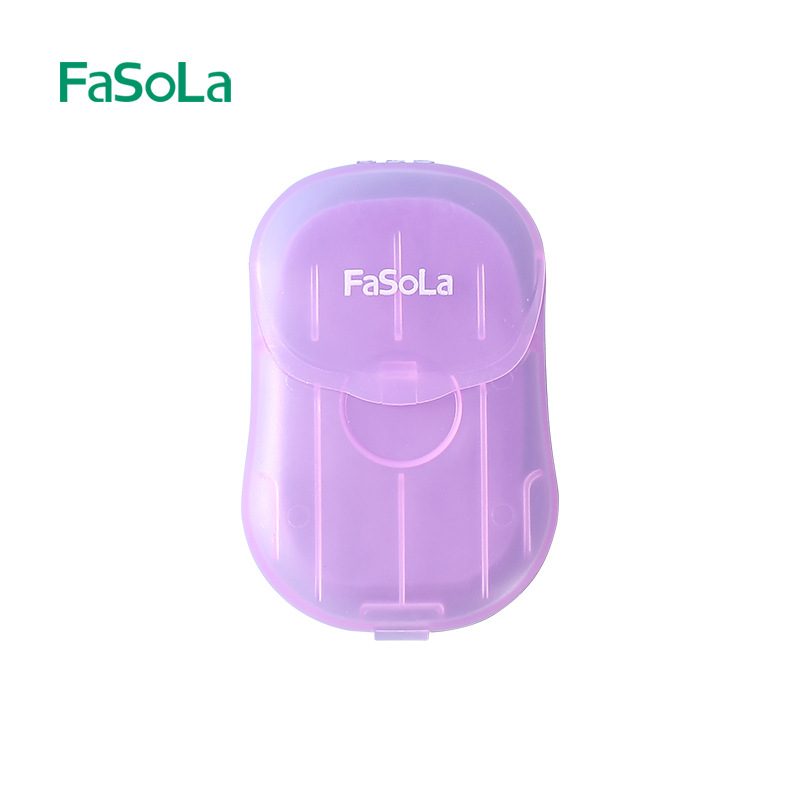 FaSoLa viaje papel de jabón portátil mini jabón papel de jabón desechable portátil de lavado de manos