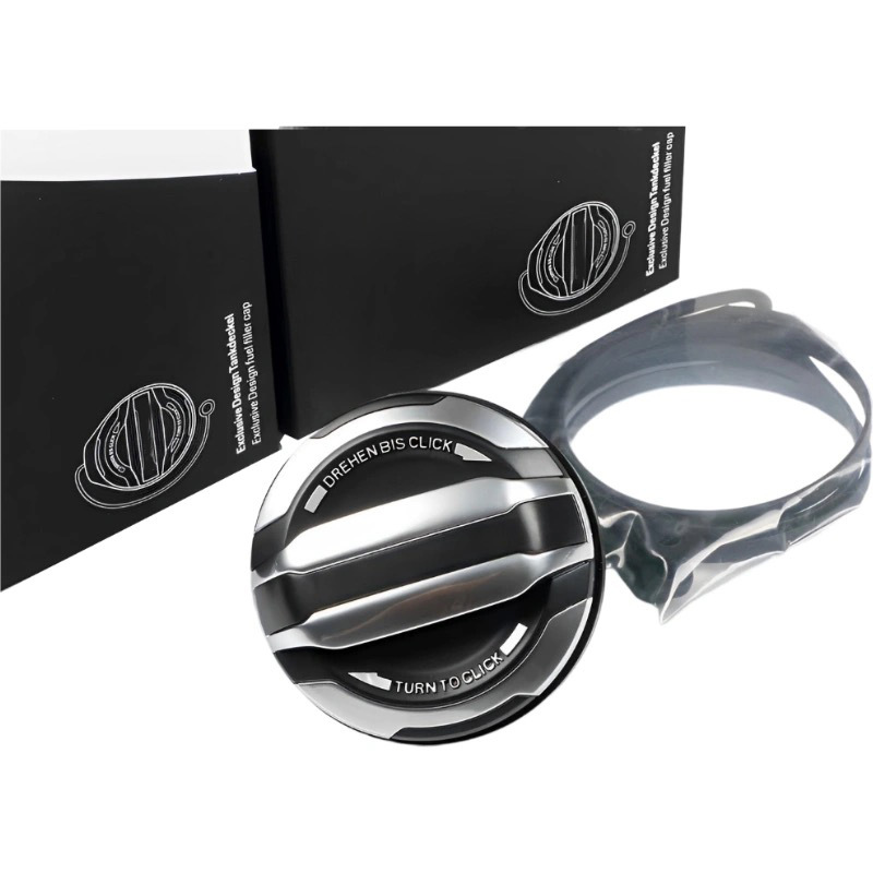Suitable for Porsche Cayenne 718 Panamera 911 Maca Cover Silver Porsche Fuel Tank Cover Second Generation