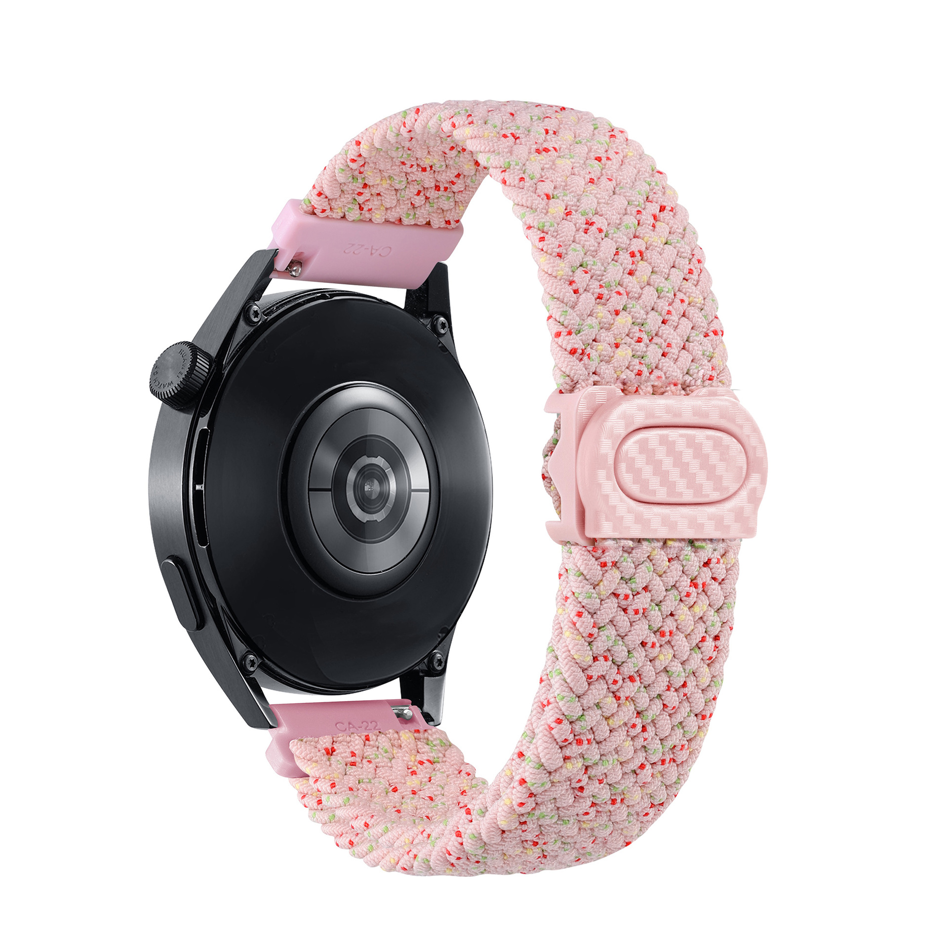 It is suitable for the carbon fiber texture snap braided strap of Samsung watch4657 and the strap of Huawei watch GT345 undefined