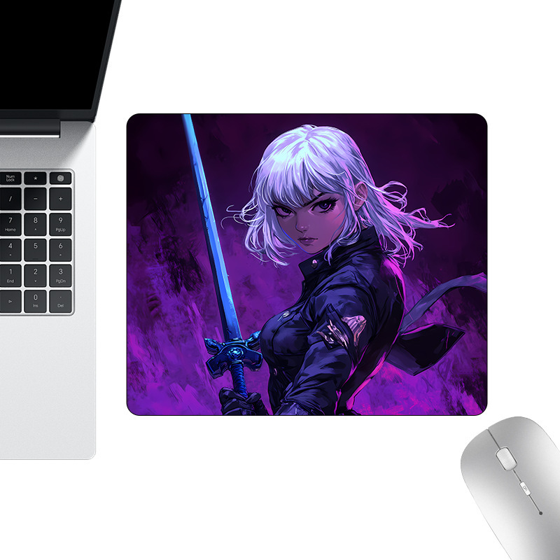 二次元ゲームマウスパッド、厚みのあるエッジロックeスポーツ専用アニメキーボードパッド、大型の汚れ防止と耐摩耗性デスクパッド|undefined