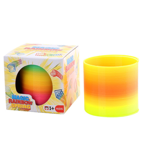 Large Magic Rainbow Circle Educational Toy Children's Day Gift Spring Circle Stacking Circle Colorful Elastic Circle Batch