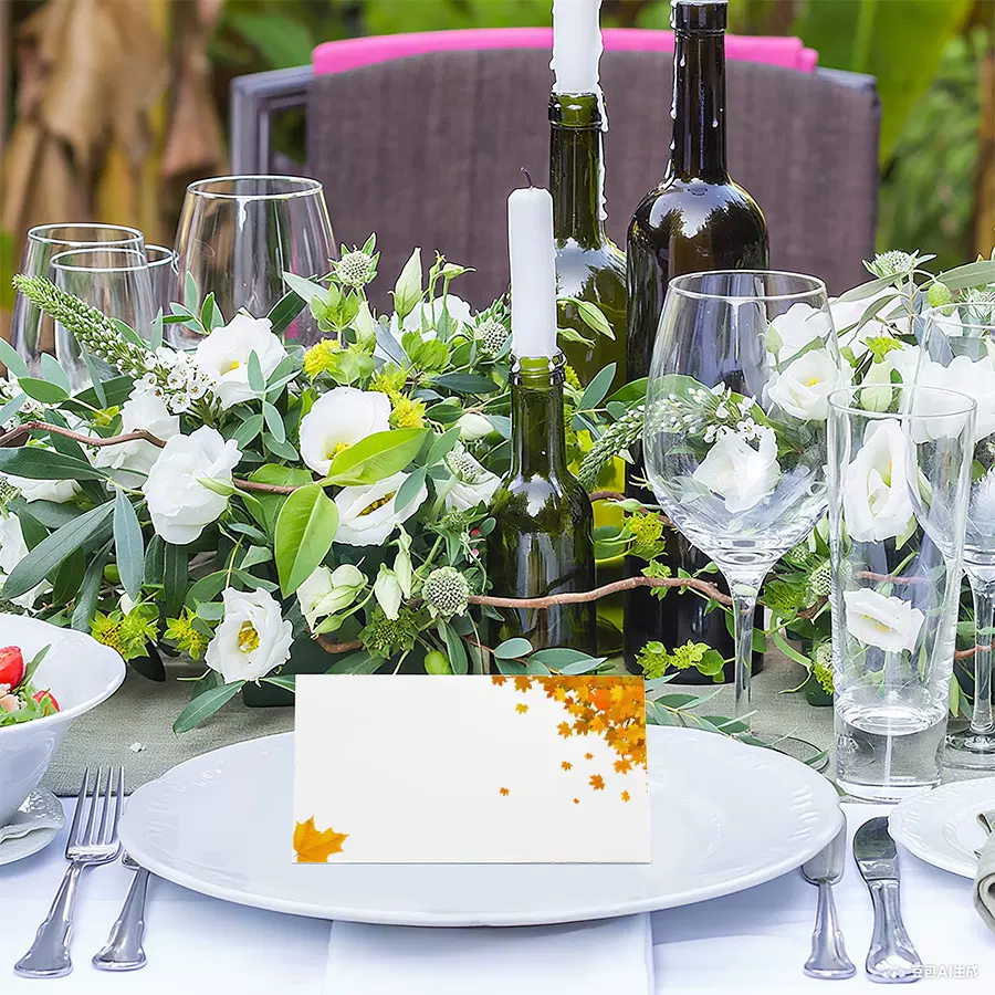 席位卡 贺卡礼品卡 高颜值 小清新 彩色印刷 婚礼餐厅酒店适用