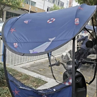 Elektromobil üçün ön şüşə çətiri (günlük): rainproof and sunshade umbrella for electric - easy-installationvinyl-back-pocket-dolphin-sun-wind-protection-if-the-car-has-rearview-mirrors-please-select