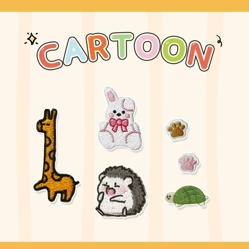 (Wholesale), cartoon cute accessory, with embroidery, DIY