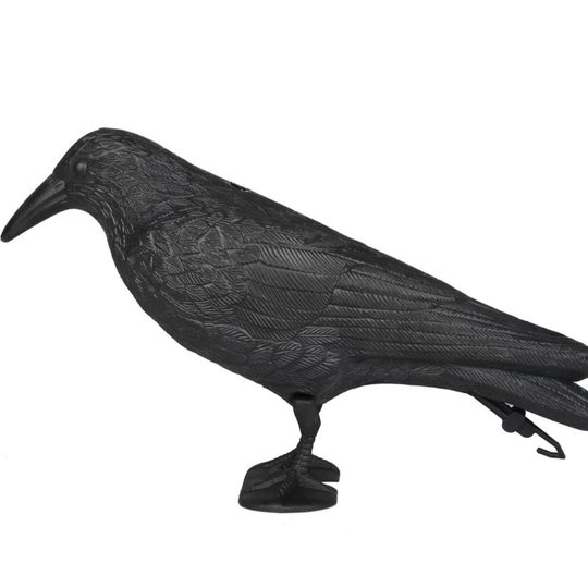 Cross-border simulation crow bird repellent ornaments Halloween natural decoration garden props rat catcher creative crafts